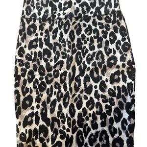 Leopard Print Pencil Skirt Charlotte Russe Women’s Medium